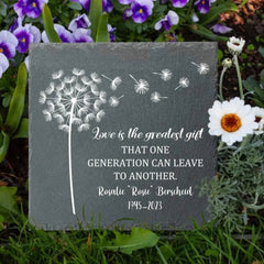 Personalized Garden Stone, Memorial Sympathy Gift - Love Is The Greatest Gift - OLESA
