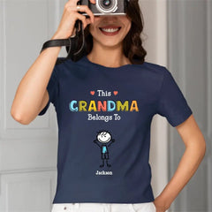 Personalized Grandma Shirt - This Grandma/Mommy/Daddy Belongs To - Family Gift - OLESA