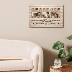 Personalized Horizontal Canvas Wall Art - Loved You Then, Love You Still, Always Have, Always Will - OLESA
