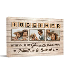 Personalized Horizontal Canvas Wall Art - Loved You Then, Love You Still, Always Have, Always Will - OLESA