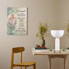 Personalized Memorial Canvas Wall Art - Family Loss I Thought Of You Today - OLESA