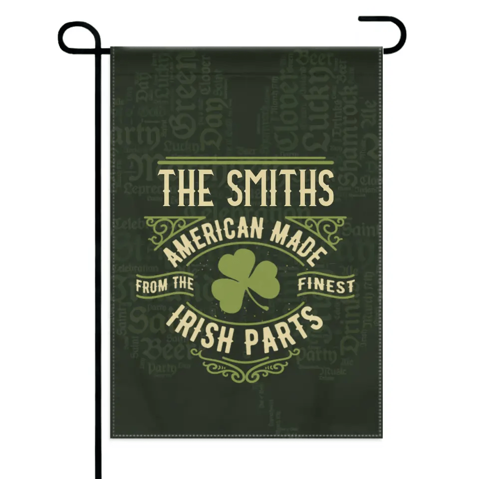 Personalized Name St. Patrick Irish Parts Blanket Garden Flag - OLESA