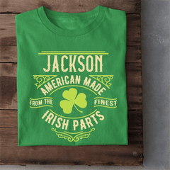 Personalized Name St. Patrick Irish Parts T Shirt - OLESA