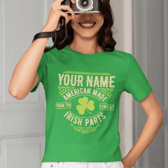 Personalized Name St. Patrick Irish Parts T Shirt - OLESA