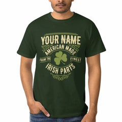 Personalized Name St. Patrick Irish Parts T Shirt - OLESA