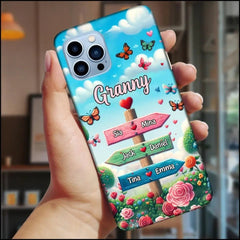 Personalized Phone case - Grandma Spring Garden Signpost - OLESA