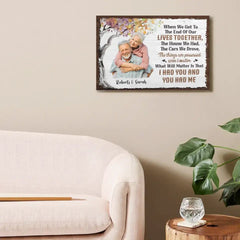 Personalized Photo Canvas - When We Get To The End - OLESA