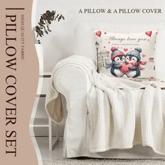 Personalized Pillow - Gift For Penguin Couple - OLESA