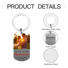 Personalized Stainless Steel Keychain - You're My Wonderwall - Gift For Lover - OLESA