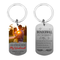 Personalized Stainless Steel Keychain - You're My Wonderwall - Gift For Lover - OLESA