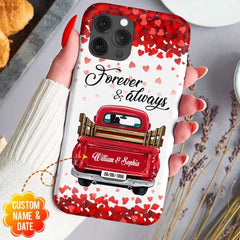 Sweet Couple On Red Truck, You & Me We Got This Personalized Phone Case - OLESA