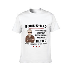 Thanks For Putting Up With My Mom- Gift For Dad, Funny Personalized T-shirt - OLESA