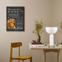 The Moment That You Left Me,My Heart Split In Two - Personalized Canvas Wall Art - OLESA