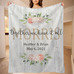 Together We Have It All Blanket - Gift for Couple - OLESA