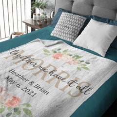 Together We Have It All Blanket - Gift for Couple - OLESA