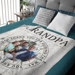 True North Custom Photo Blanket - Gift for Grandpa - OLESA