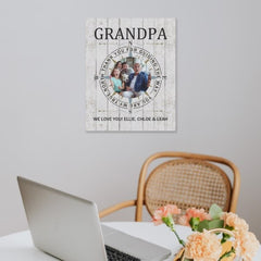 True North Custom Photo Canvas - Gift for Grandpa - OLESA
