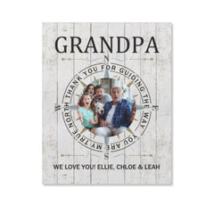 True North Custom Photo Canvas - Gift for Grandpa - OLESA