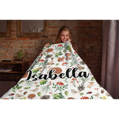 Vintage Forest Custom Name Blanket - Gifts for Baby - ARNOVIC