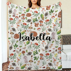 Vintage Forest Custom Name Blanket - Gifts for Baby - ARNOVIC