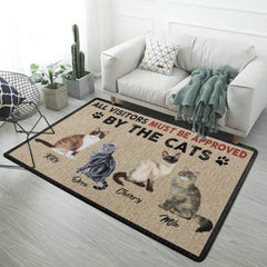 You Must Be Approved By The Cats - Cat Personalized Custom Decorative Mat - Gift For Pet Owners, Pet Lovers - OLESA