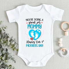 You're Doing Great Job Mommy - Family Personalized Custom Baby Onesie - Mother's Day, Baby Shower Gift, Gift For First Mom - OLESA