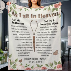 You're Not Alone - Personalized Blanket - Memorial Gift, Sympathy Gift - OLESA