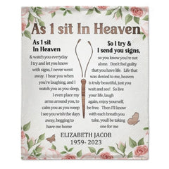 You're Not Alone - Personalized Blanket - Memorial Gift, Sympathy Gift - OLESA