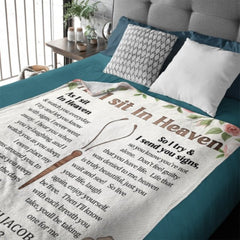 You're Not Alone - Personalized Blanket - Memorial Gift, Sympathy Gift - OLESA